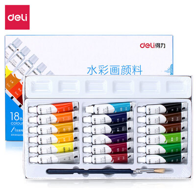 Deli deli 18 colors 5ml student art special entry level watercolor painting paint watercolor paint 73860
Deli deli 18 colors 5ml student art special entry level watercolor painting paint watercolor paint 73860