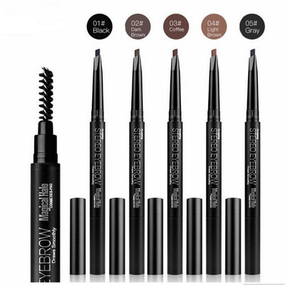 5 Colors Waterproof Eyebrow Pencil With Brush Makeup Cosmetic Tool
5 Colors Waterproof Eyebrow Pencil With Brush Makeup Cosmetic Tool
