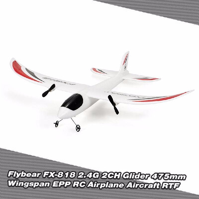 Flybear FX-818 24G 2CH Remote Control Glider 475mm Wingspan EPP RC Airplane Aircraft RTF
Flybear FX-818 24G 2CH Remote Control Glider 475mm Wingspan EPP RC Airplane Aircraft RTF