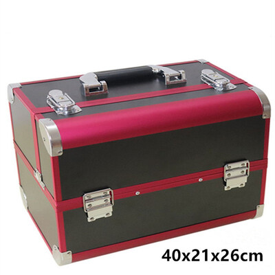 Portable Cosmetic Case Korean Professional Muti Tiers Large Capacity Design Travel Aluminum Alloy Bag Beauty Jewelry Box Handbag
Portable Cosmetic Case Korean Professional Muti Tiers Large Capacity Design Travel Aluminum Alloy Bag Beauty Jewelry Box Handbag