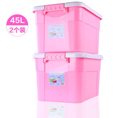Ai Laiya storage box plastic storage box large car storage box clothing storage box moving packaging box 45L 2 loaded macaron pink Z1252
Ai Laiya storage box plastic storage box large car storage box clothing storage box moving packaging box 45L 2 loaded macaron pink Z1252