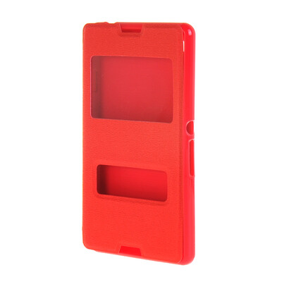 MOONCASE Side Flip Hard board Slim Leather Bracket Window Case Cover for Sony Xperia E3 Red
MOONCASE Side Flip Hard board Slim Leather Bracket Window Case Cover for Sony Xperia E3 Red