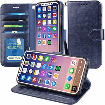 iPhone X Wallet Case PU Leather Flip Wallet Case Cover for iPhone X - BlueiPhone X wallet case shieldoniPhone X wallet case silk
iPhone X Wallet Case PU Leather Flip Wallet Case Cover for iPhone X - BlueiPhone X wallet case shieldoniPhone X wallet case silk