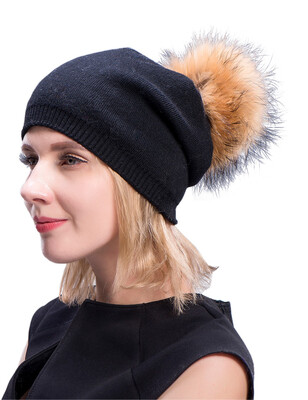MsMinShu Cashmere Hats For Women Pompom Beanies Fur Hat Female Warm Caps With Real Raccoon Fur Pompom Bobble Hat Adult
MsMinShu Cashmere Hats For Women Pompom Beanies Fur Hat Female Warm Caps With Real Raccoon Fur Pompom Bobble Hat Adult
