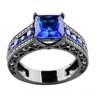 Aiyaya 18kt Black Gold Plated Blue Sapphire Cushion Cut Round 4 Prog 2 Rings Set Midi Rings For Wedding
Aiyaya 18kt Black Gold Plated Blue Sapphire Cushion Cut Round 4 Prog 2 Rings Set Midi Rings For Wedding
