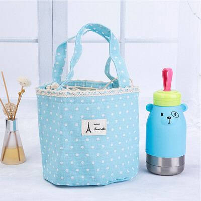 Shouyou sweet wave point cotton&linen canvas lunch bag ice pack cute insulation bag lunch bag insulation package JD-SN-45 blue bottom wave point
Shouyou sweet wave point cotton&linen canvas lunch bag ice pack cute insulation bag lunch bag insulation package JD-SN-45 blue bottom wave point