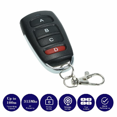 315MHz 4 Buttons Touch Switch Copying Transmitter Cloning Duplicator Garage Opener Electric Garage Door Remote Control Key Fob
315MHz 4 Buttons Touch Switch Copying Transmitter Cloning Duplicator Garage Opener Electric Garage Door Remote Control Key Fob