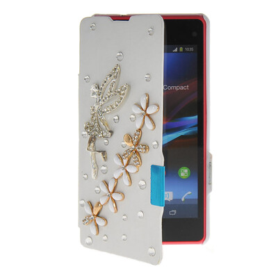 MOONCASE Rhinestone Crystal Ultre Slim Leather Side Flip Wallet Shell Back Case Cover for Sony Xperia Z1 Compact (Mini) White
MOONCASE Rhinestone Crystal Ultre Slim Leather Side Flip Wallet Shell Back Case Cover for Sony Xperia Z1 Compact (Mini) White