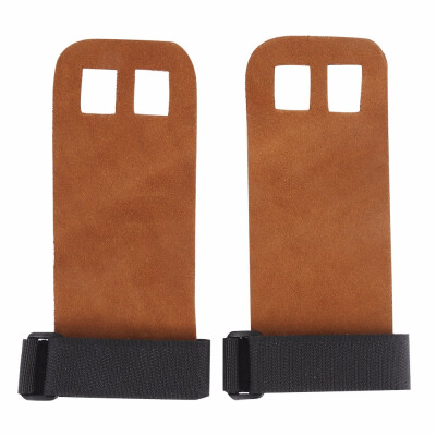 Pair of Outdoor Sports Elastic Soft Palm Gloves Guard for Weightlifting barbell Two-hole guard Leather texture
Pair of Outdoor Sports Elastic Soft Palm Gloves Guard for Weightlifting barbell Two-hole guard Leather texture