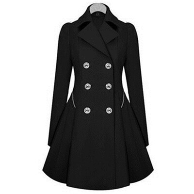 Womens 2018 New Slim Thin Coat Long-sleeved Double-breasted Trench Coat Tops Office Lady Winter Trench Outwear
Womens 2018 New Slim Thin Coat Long-sleeved Double-breasted Trench Coat Tops Office Lady Winter Trench Outwear