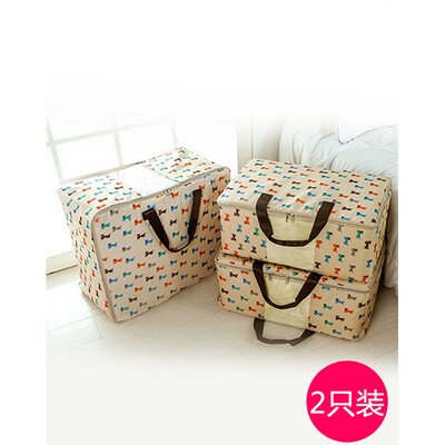 Kiss Fuju storage bag thick Oxford cloth can be portable finishing bag cotton quilt travel woven bag moving storage bag finishing bag beige puppy large 2 Pack
Kiss Fuju storage bag thick Oxford cloth can be portable finishing bag cotton quilt travel woven bag moving storage bag finishing bag beige puppy large 2 Pack