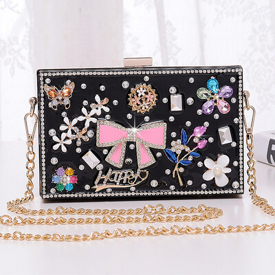 Fashion diamond chain handbag clutch bag women mini shoulder bag high quality messenger bag luxury evening Bags small crossbody bag
Fashion diamond chain handbag clutch bag women mini shoulder bag high quality messenger bag luxury evening Bags small crossbody bag