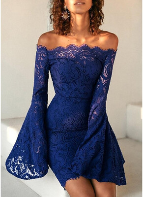 Lace Off the Shoulder Flare Long Dress Summer Sleeves Bodycon Mini Dress Homecoming Dress
Lace Off the Shoulder Flare Long Dress Summer Sleeves Bodycon Mini Dress Homecoming Dress