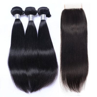 8A Mongolian Virgin Hair Straight With Closure 3 Bundles Mongolian Remy Human Hair Weaves And Lace Closures 4Pcs Lot Natural Black
8A Mongolian Virgin Hair Straight With Closure 3 Bundles Mongolian Remy Human Hair Weaves And Lace Closures 4Pcs Lot Natural Black