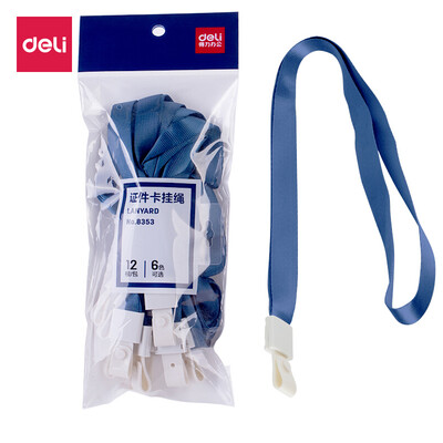 Deli deli bold 12 documents card sets lanyard business work card rope width 15mm dark blue 8353
Deli deli bold 12 documents card sets lanyard business work card rope width 15mm dark blue 8353