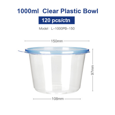 OTOR Salad Bowl with Lid Take Away Plastic Food Container Clear Bowl Box for Fast Food Bento Microwaveable 150mm 120pcs
OTOR Salad Bowl with Lid Take Away Plastic Food Container Clear Bowl Box for Fast Food Bento Microwaveable 150mm 120pcs