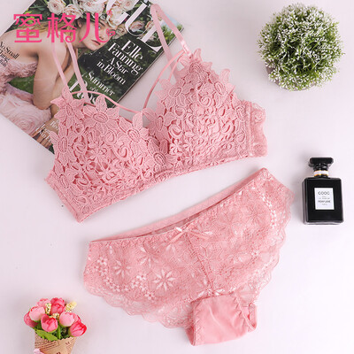Honey lattice sexy cross without rims lace girl bra set small chest gathered to receive the milk on the underwear women WN5016 pink 80A
Honey lattice sexy cross without rims lace girl bra set small chest gathered to receive the milk on the underwear women WN5016 pink 80A