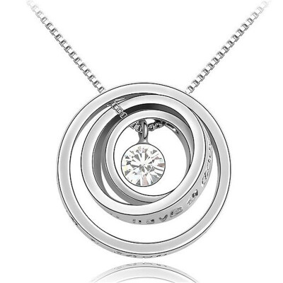 Mothers Day Gift Concentric Circles Crystal Pendant Necklace Made with Crystal from Austrian Elements for Women 25542
Mothers Day Gift Concentric Circles Crystal Pendant Necklace Made with Crystal from Austrian Elements for Women 25542