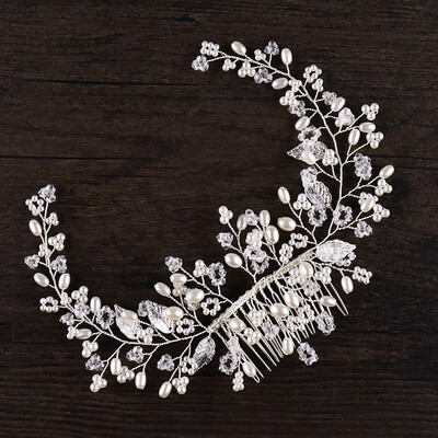 Jonnafe Tiny Beaded Pearls Wedding Hong Hair Comb Jewelry Silver Leaf Bridal Headpiece Hair Vine Women Prom Accessories
Jonnafe Tiny Beaded Pearls Wedding Hong Hair Comb Jewelry Silver Leaf Bridal Headpiece Hair Vine Women Prom Accessories