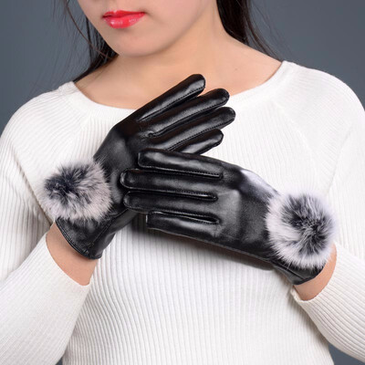 Womens Outdoor Gloves Furry Lining Warm High Quality Riding Gloves Fashion Rex Rabbit Hair Ball Urban Popular 2018 New Discount
Womens Outdoor Gloves Furry Lining Warm High Quality Riding Gloves Fashion Rex Rabbit Hair Ball Urban Popular 2018 New Discount