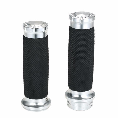 Motorcycle Handle Bar Handle Grips BlackChrome 1"25mm Handlebar Hand Grips For Harley Sportster Touring Dyna Softail Custom 
Motorcycle Handle Bar Handle Grips BlackChrome 1"25mm Handlebar Hand Grips For Harley Sportster Touring Dyna Softail Custom