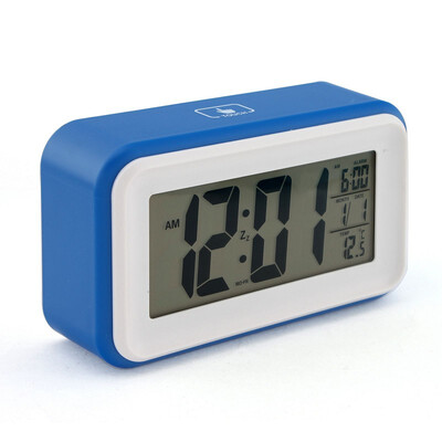 Digital LCD Display Snooze Alarm Clock Light Sensor Control Temperature Home New BLUE
Digital LCD Display Snooze Alarm Clock Light Sensor Control Temperature Home New BLUE