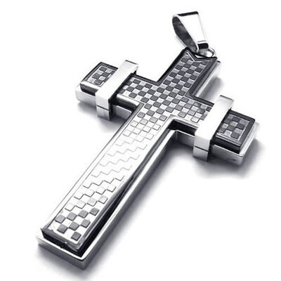 Hpolw NEW Vintage Fine Jewelry Punk Mens Stainless Steel Black Silver Cross Necklace Pendant for men 18-26 inches Chain
Hpolw NEW Vintage Fine Jewelry Punk Mens Stainless Steel Black Silver Cross Necklace Pendant for men 18-26 inches Chain