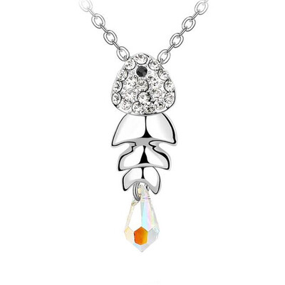 Women Fashion Jewelry Fish Necklaces Pendants Crystal from Austrian Elements High Quality Accessories White Gold Plated 1568
Women Fashion Jewelry Fish Necklaces Pendants Crystal from Austrian Elements High Quality Accessories White Gold Plated 1568