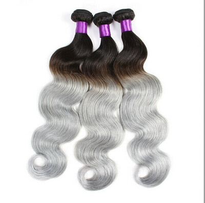 Remeehi 100gBundle 7A Brazilian Body Wave Weft Human Hair Extensions Weave 1B Black Grey Ombre
Remeehi 100gBundle 7A Brazilian Body Wave Weft Human Hair Extensions Weave 1B Black Grey Ombre