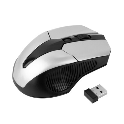 2.4GHz High Qulity Wireless Optical Mouse Mice + USB 2.0 Receiver for PC Laptop Silver
2.4GHz High Qulity Wireless Optical Mouse Mice + USB 2.0 Receiver for PC Laptop Silver