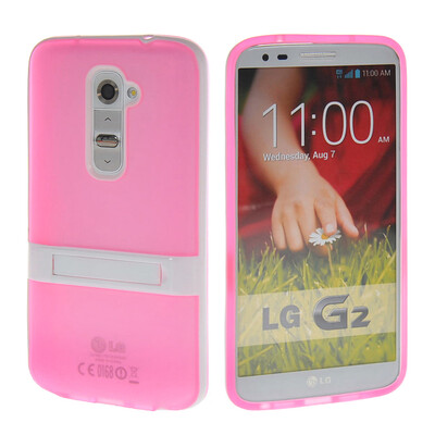 MOONCASE Soft Flexible Silicone Gel TPU Skin with Kickstand Shell Back Case Cover for LG G2 Pink
MOONCASE Soft Flexible Silicone Gel TPU Skin with Kickstand Shell Back Case Cover for LG G2 Pink