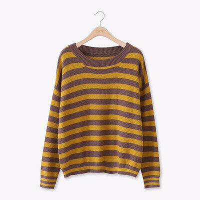 women designer sweater knitted female 2018 autumn fashionable womens tops loose stripe pullover
women designer sweater knitted female 2018 autumn fashionable womens tops loose stripe pullover