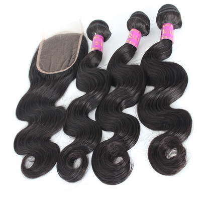 Brazilian Body Wave Virgin Hair Bundles with Closure Human Hair with Closure Free Part
Brazilian Body Wave Virgin Hair Bundles with Closure Human Hair with Closure Free Part
