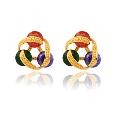 New Zircon Earrings Women Fashion Jewelry Trendy 18K Real Gold Plated 2 Options Colorful/Clear Cubic Zirconia Stud Earrings
New Zircon Earrings Women Fashion Jewelry Trendy 18K Real Gold Plated 2 Options Colorful/Clear Cubic Zirconia Stud Earrings