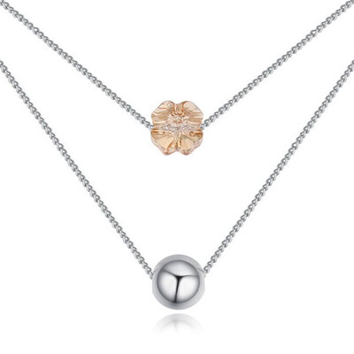 High Quality Double Necklaces Pendants Crystals From Swa Elements for Women White Gold Plated Valentines Day Gift 25448
High Quality Double Necklaces Pendants Crystals From Swa Elements for Women White Gold Plated Valentines Day Gift 25448