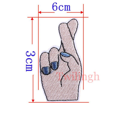 1Pcs Gesture Hand Patches Iron On Embroidered Patch Applique Sewing Fabric Repair Clothes Patch Stickers Garment DIY Accessories
1Pcs Gesture Hand Patches Iron On Embroidered Patch Applique Sewing Fabric Repair Clothes Patch Stickers Garment DIY Accessories