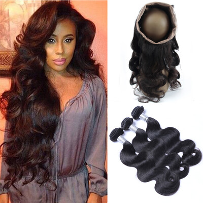 8A 360 Lace Frontal Closures With 3 Bundles Cambodian Body Wave Virgin Human Hair Weave 4Pcs Lot Natural Black Remy Hair Extension
8A 360 Lace Frontal Closures With 3 Bundles Cambodian Body Wave Virgin Human Hair Weave 4Pcs Lot Natural Black Remy Hair Extension