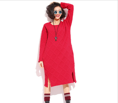 Lovaru ™ Autumn loose big yards sweater bottoming twist t skirt long-sleeved dress casual women tide
Lovaru ™ Autumn loose big yards sweater bottoming twist t skirt long-sleeved dress casual women tide