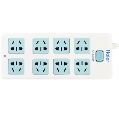 Haier 8-bit 1.8 m overload protection master switch socket / plug / plug board SP-B108A-18
Haier 8-bit 1.8 m overload protection master switch socket / plug / plug board SP-B108A-18