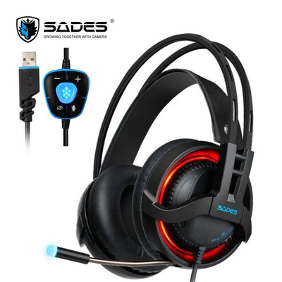 SADES R2 Gaming Headset Stereo Sound Computer Headphones Wired With 7 Colors Breathing LED lights
SADES R2 Gaming Headset Stereo Sound Computer Headphones Wired With 7 Colors Breathing LED lights