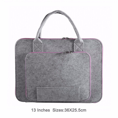 Felt Laptop Bag Notebook Briefcase handbag Pouch For Macbook Air Pro Retina 1315 Inch Sleeve Case Men Women Univeral
Felt Laptop Bag Notebook Briefcase handbag Pouch For Macbook Air Pro Retina 1315 Inch Sleeve Case Men Women Univeral