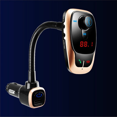Bluetooth Car Kit MP3 Player Handsfree Wireless FM Speaker Transmitter Radio Adapter USB Tablet Charger LCD Card Music playback