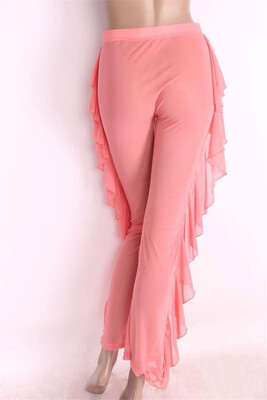 Womens Beach Bikini Cover Up Swimwear Transparent Long Pant Trousers