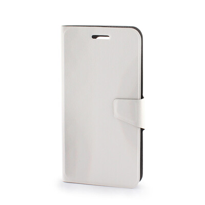 Durable PU Leather Case for Doogee DG310 - White