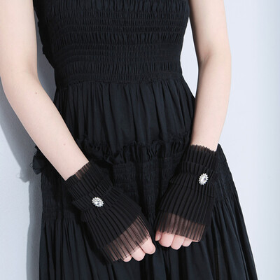 Diamonds Raglan Sleeves For Women Chiffon Cuff Patchwork Pleated Sleeves Female 2018 Palazzo Vintage Accessories
Diamonds Raglan Sleeves For Women Chiffon Cuff Patchwork Pleated Sleeves Female 2018 Palazzo Vintage Accessories