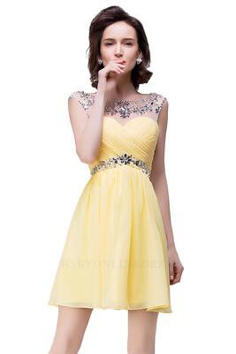 Short Mini Homecoming Prom Party Dresses 2018 Sheer Neck Pleated Chiffon Red Graduation Dress
Short Mini Homecoming Prom Party Dresses 2018 Sheer Neck Pleated Chiffon Red Graduation Dress