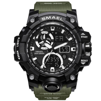 SMAEL Smyr new watch outdoor sports military watch waterproof double display luminous multi-function mens electronic watch
SMAEL Smyr new watch outdoor sports military watch waterproof double display luminous multi-function mens electronic watch