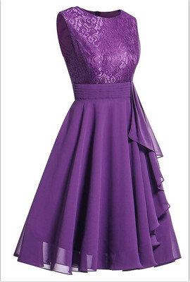 Womens Vintage Sleeveless Ruffles Belt Floral Lace Bridesmaid Chiffon Dress 2018 Hot
Womens Vintage Sleeveless Ruffles Belt Floral Lace Bridesmaid Chiffon Dress 2018 Hot
