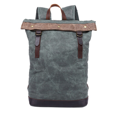 Vintage Backpack Men Manual Waterproof Canvas&Crazy Horse Leather Travel Shoulder Bag Male Large Capacity Computer Bags
Vintage Backpack Men Manual Waterproof Canvas&Crazy Horse Leather Travel Shoulder Bag Male Large Capacity Computer Bags