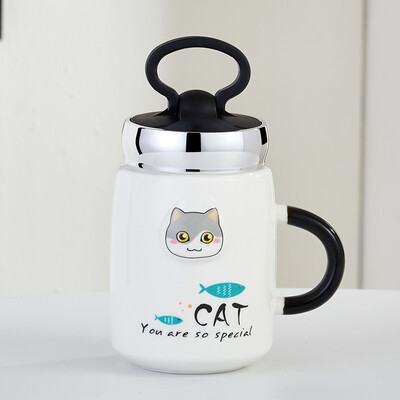 Youlaifu Multifunctional Mark Cup Cup with lid Ceramic Cup Coffee Cup Cartoon Cover Cup Gray Face Cat
Youlaifu Multifunctional Mark Cup Cup with lid Ceramic Cup Coffee Cup Cartoon Cover Cup Gray Face Cat